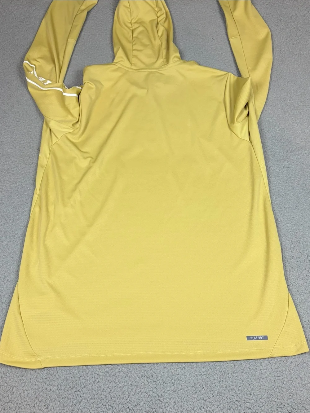 Georgia Tech Adidas Hoodie Mens XLT Gold Long Sleeve Shirt Team Player Issued